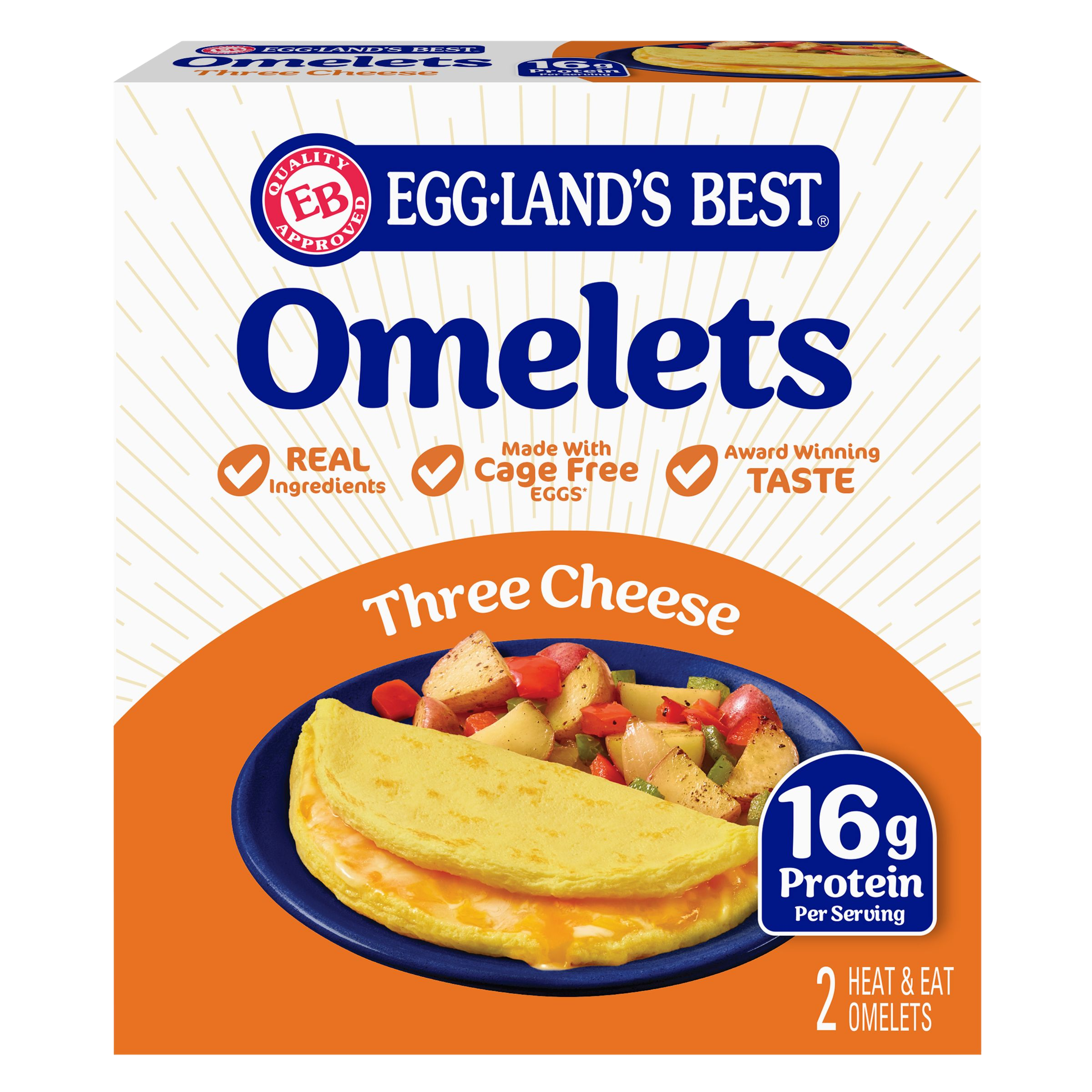 Eggland's Best Three Cheese Omelet box